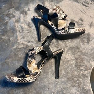 Lime Light Joan Snakeskin Heels